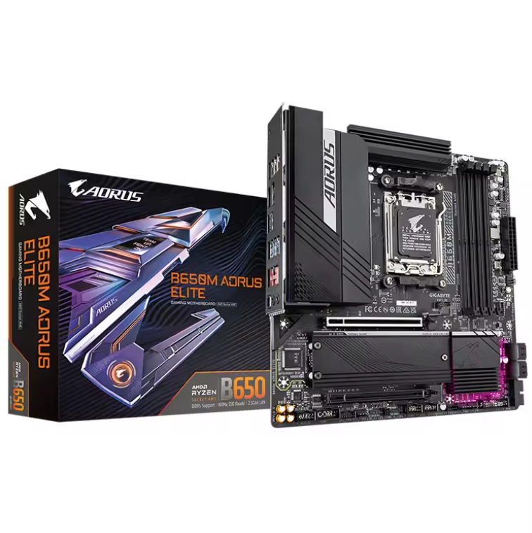 AMD Ryzen 7 7800X3D CPU Com GIGABYTE B650M AORUS ELITE AX Motherboard DDR5