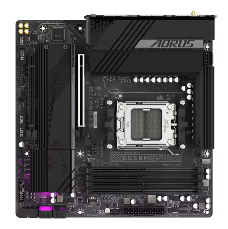 AMD Ryzen 7 7800X3D CPU Com GIGABYTE B650M AORUS ELITE AX Motherboard DDR5